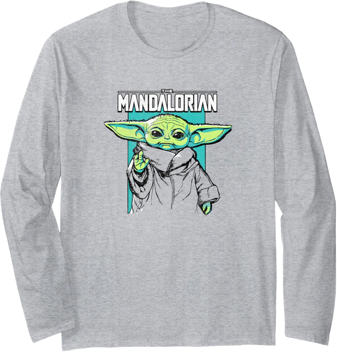 Star Wars The Mandalorian Hand Box Grogu Langarmshirt