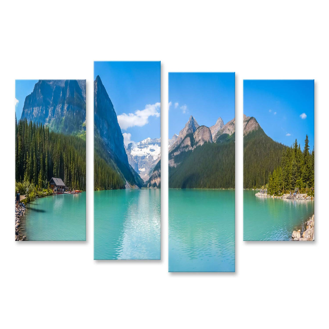 islandburner Bild auf Leinwand See Louise Mountain In Banff National Park Alberta Kanada Schöner Pan