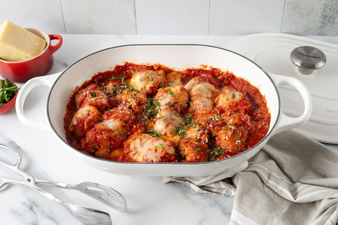 Le Creuset SignatureOblong aus Gusseisen mit Hilfsgriff, für alle Herdarten und Backöfen, 31 cm, 3,4