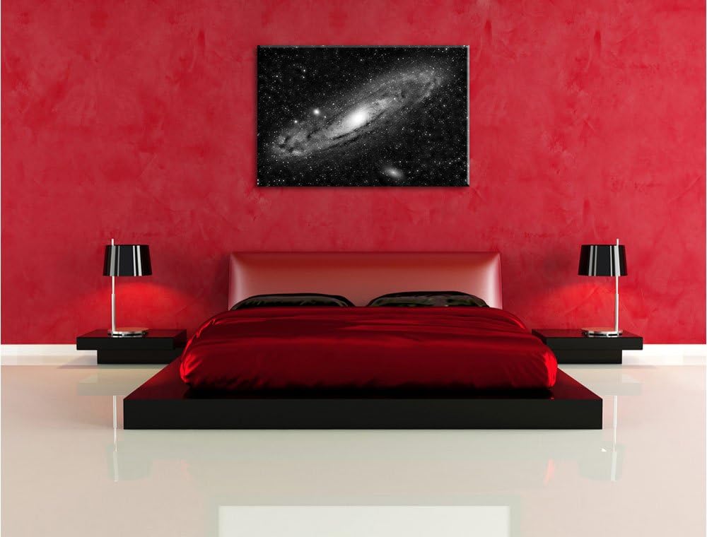 Pixxprint Sonnen im Weltall als Leinwandbild/Grösse: 100x70 cm/Wandbild/Kunstdruck/fertig bespannt,