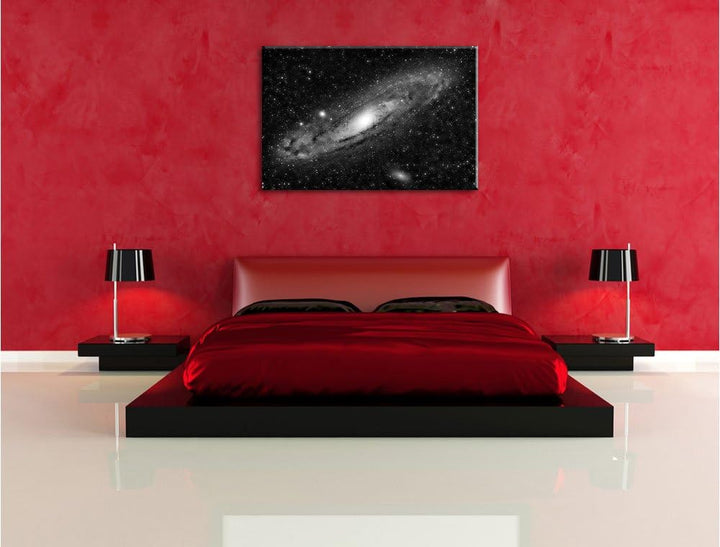 Pixxprint Sonnen im Weltall als Leinwandbild/Grösse: 100x70 cm/Wandbild/Kunstdruck/fertig bespannt,