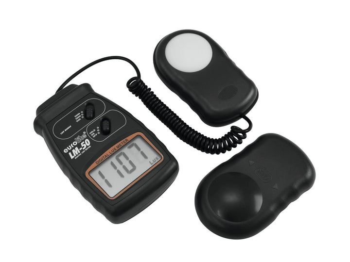 EUROLITE LM-50 Luxmeter | Digitaler Belichtungsmesser zur schnellen Ermittlung der Lichtstärke