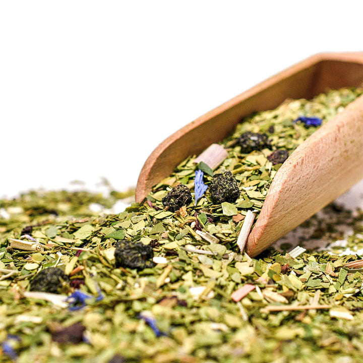 Mate Tee Verde Mate Frucht Set 1,5kg - Brasilien Yerba Mate - 5mm Grobe Blätter - Luftgetrocknet, St