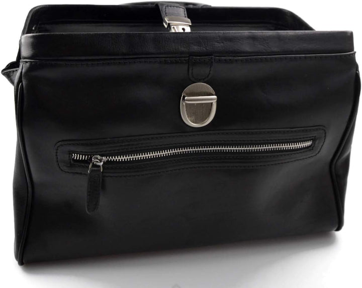 Leder doctor bag arzttasche leder umhängetasche briefträger aktentasche messenger schwarz ledertasch