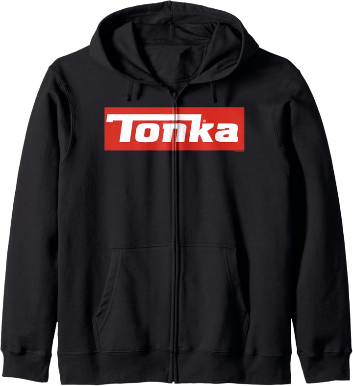 Tonka Simple Red Vintage Logo Kapuzenjacke