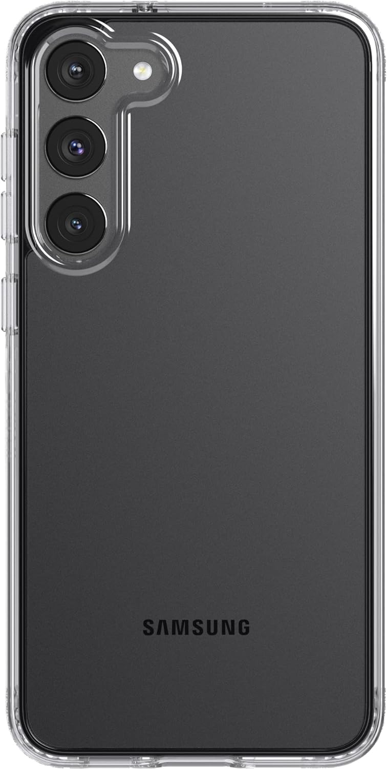 tech21 Evo Clear für Samsung Galaxy S23 Plus – Anti-Vergilbung, Kratzfest, mit 3,6 m Fallschutz, tra