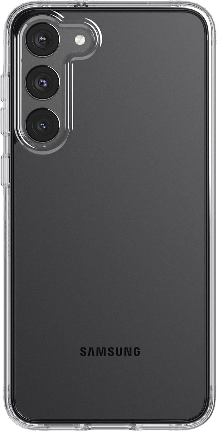 tech21 Evo Clear für Samsung Galaxy S23 Plus – Anti-Vergilbung, Kratzfest, mit 3,6 m Fallschutz, tra