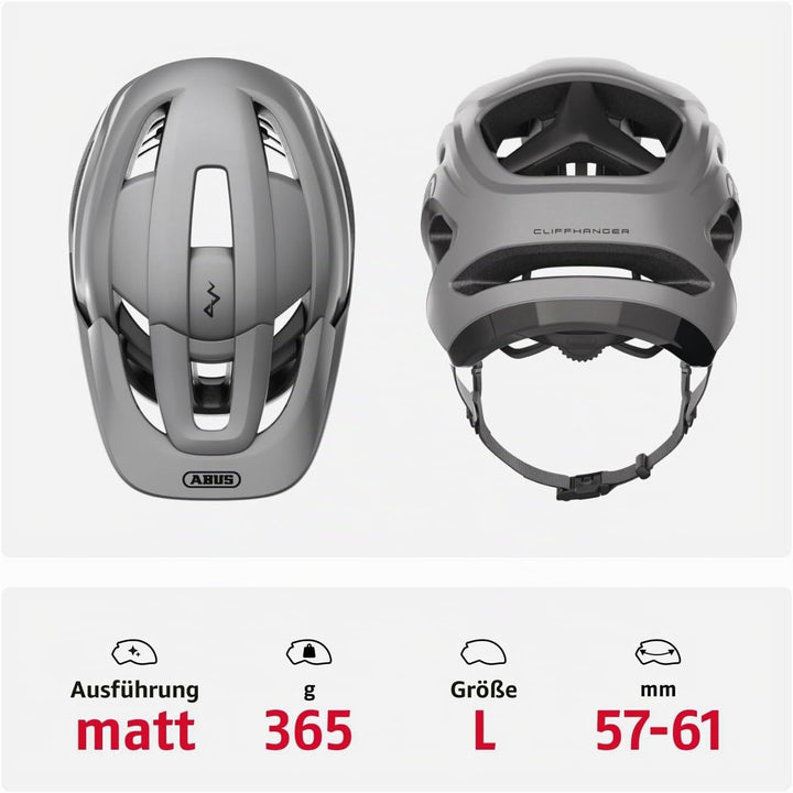 ABUS MTB-Helm Cliffhanger - Fahrradhelm für anspruchsvolle Trails - mit grossen Lüftungsöffnungen &amp;