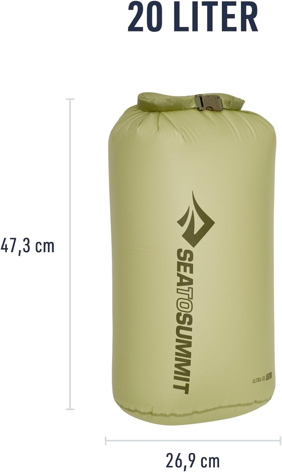 Sea to Summit Ultra-SIL Dry Bag 20L Tarragon Blue Atoll Einheitsgrösse, Blue Atoll Einheitsgrösse