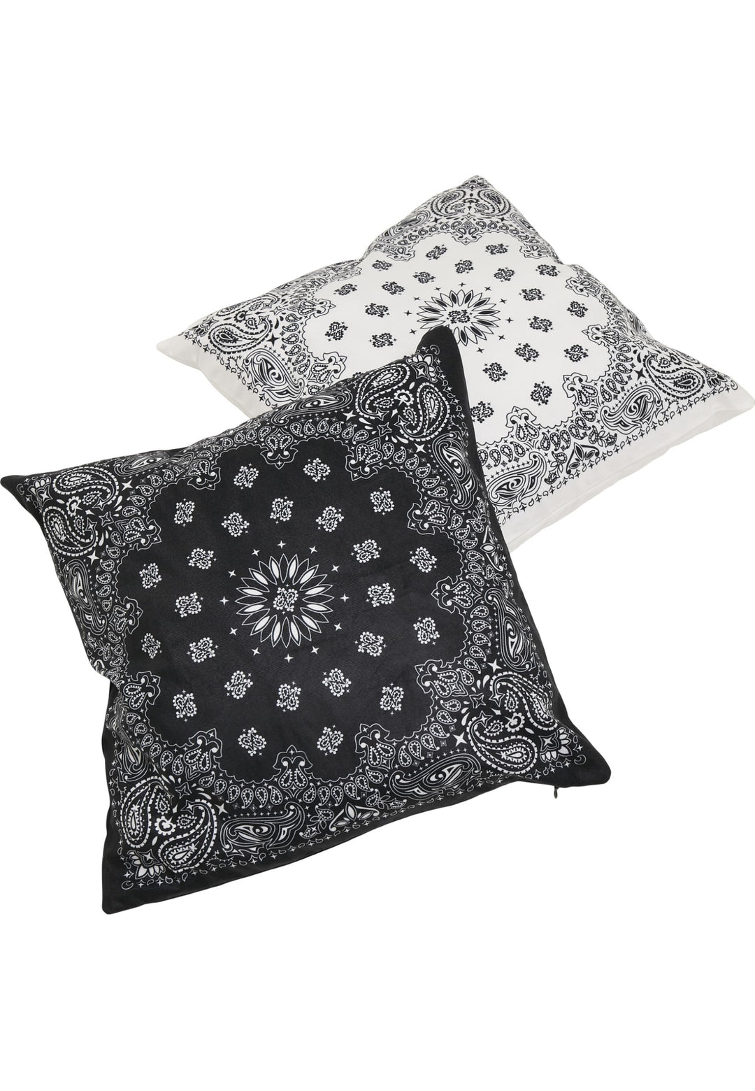 Urban Classics Accessoires Bandana Print Cushion Set Einheitsgrösse Black/White, Einheitsgrösse Blac