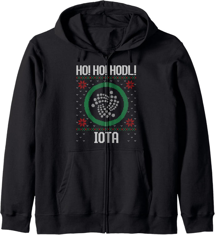Ho Ho HODL Iota - Fun Iota Cryptocurrency Gear Kapuzenjacke