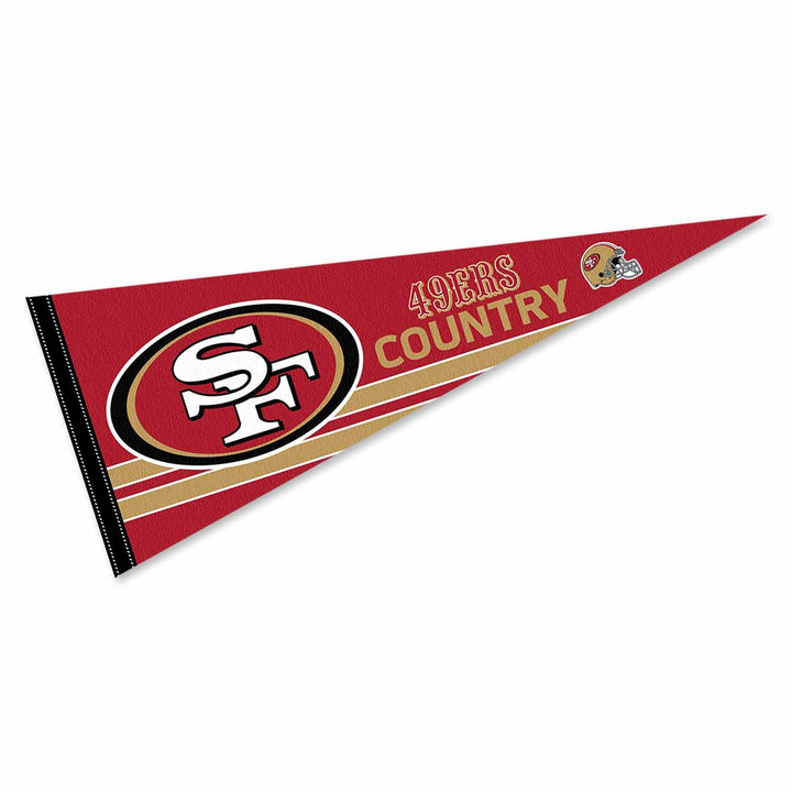 WinCraft San Francisco 49ers Niners Country Pennant Banner Flag