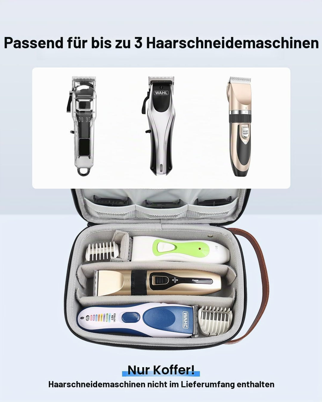 Luxtude Haarschneider Tasche für Reise,EVA Haarschnitt Barber Supplies Organizer Taschen,Trimmer Auf