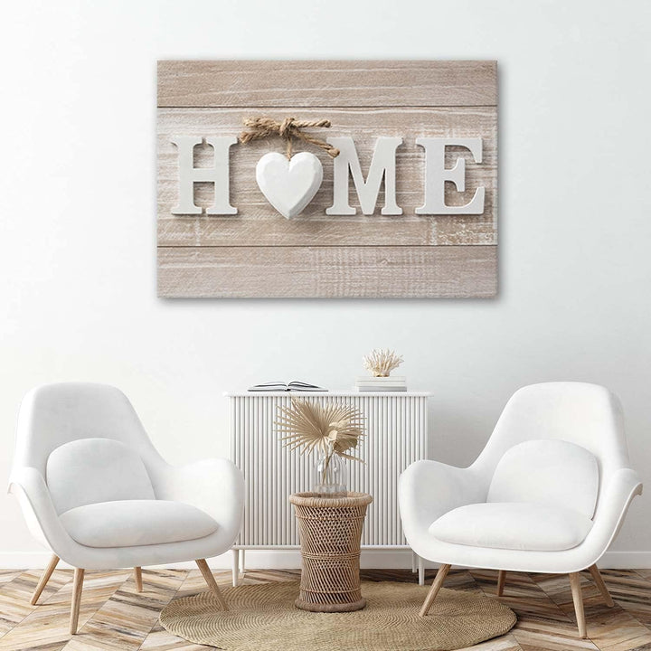 Febby Vlies Leinwandbild XXL Auf Holz Shabby Chic Vintage Retro 90x60 cm Wandbild Kunst Bilder Schla