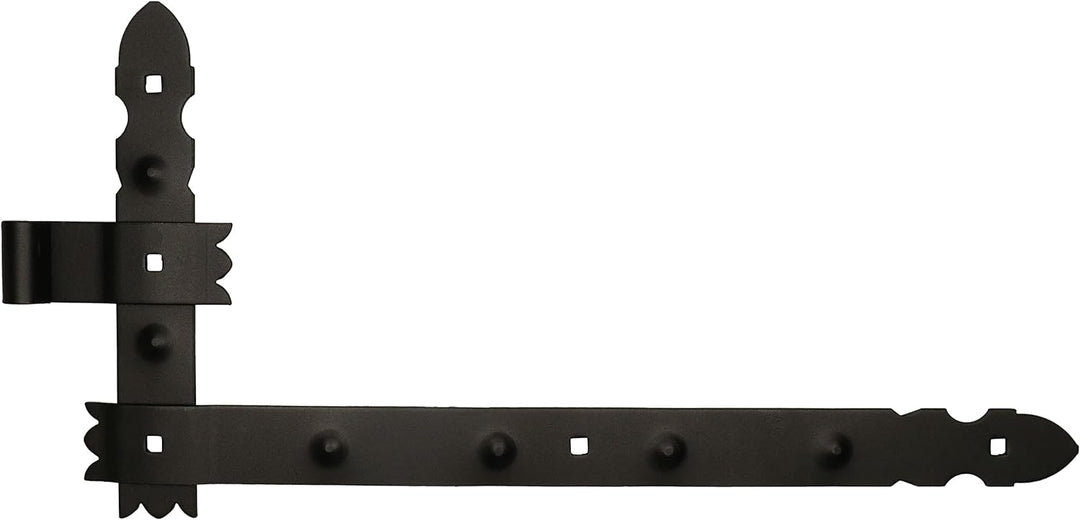 KOTARBAU® Winkelband Schmiedeeisen Dekorativ 800 x 50 mm + Mittelband 6 tlg. Satz mit Kloben zum Ans