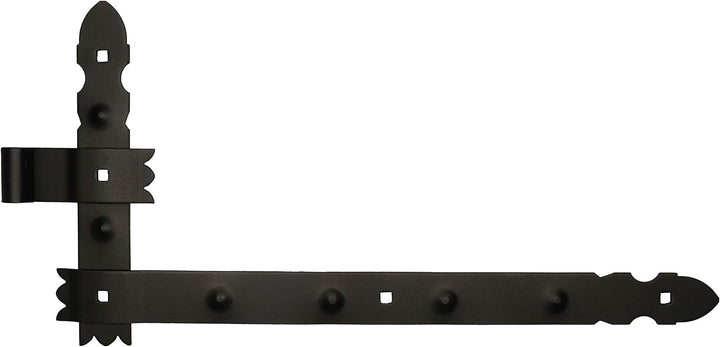 KOTARBAU® Winkelband Schmiedeeisen Dekorativ 800 x 50 mm + Mittelband 6 tlg. Satz mit Kloben zum Ans