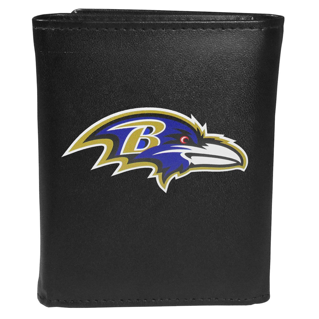 Siskiyou Sports Tri-fold Wallet Large Logo Baltimore Ravens Einheitsgrösse Schwarz, Baltimore Ravens