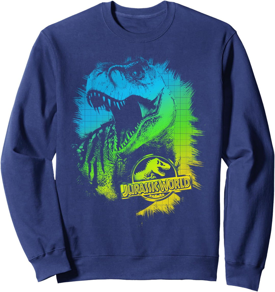 Jurassic World T-Rex Gradient Portrait Sweatshirt