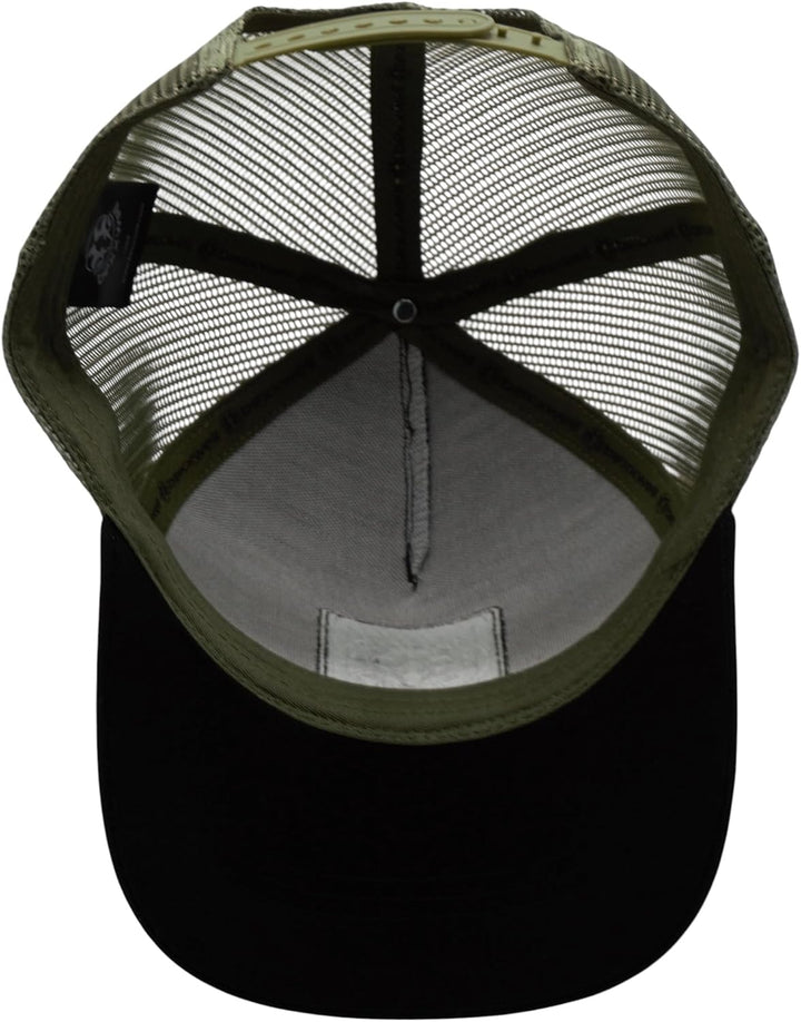 Bexxwell Trucker Cap schwarz mit Logo-Patch (optimale Passform, Kappe, Black, Truckercap, Logo, Cap,