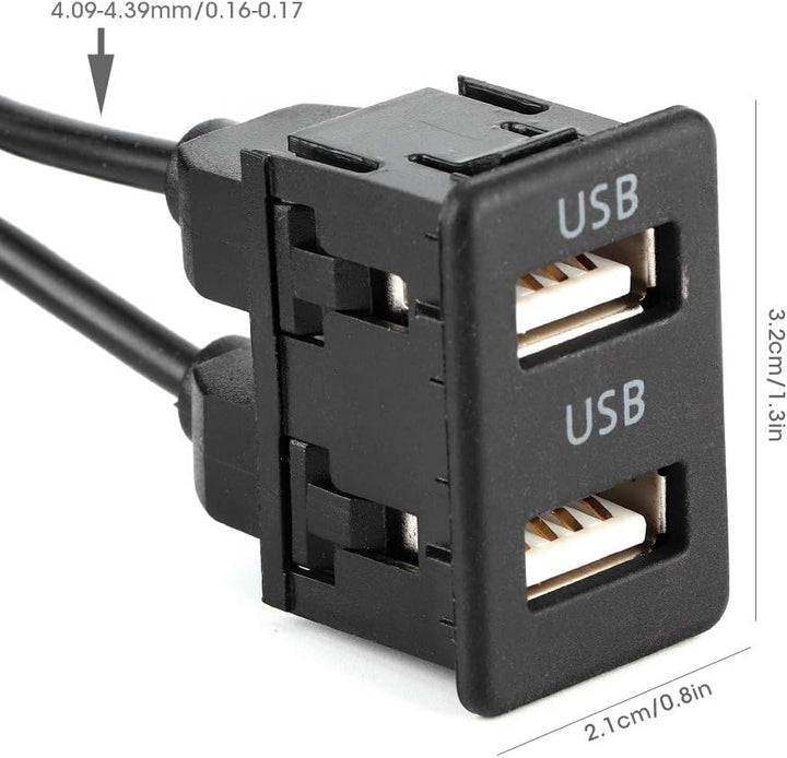 1,5 M Verlängerungskabel für Automontage, KIMISS Auto-USB-Verlängerungskabel, Armaturenbrett-Kabelad