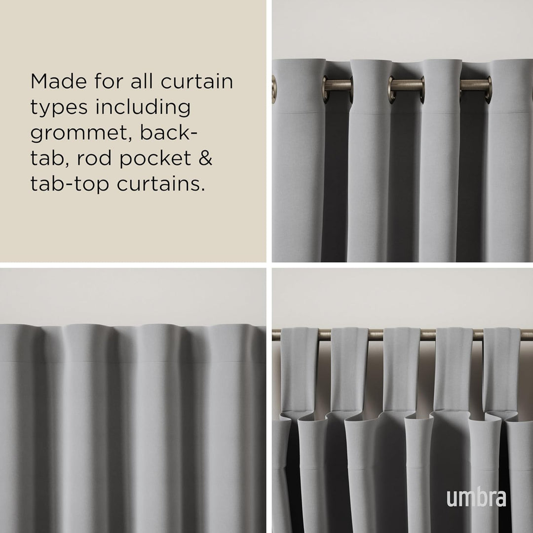 Umbra 244993-411 Window Cappa Gardinenstange, Gardinenschiene, Vorhangstange, Vorhangschiene, metall