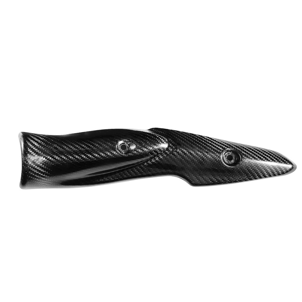 VOBOR Motorrad Hitzeschild, Motorradauspuffanlage Carbon Fiber Hitzeschild Schalldämpferabdeckung Fi