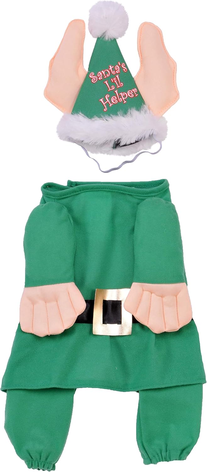 Rubie's Santa's Little Helper Elf Pet Costume, Large, L