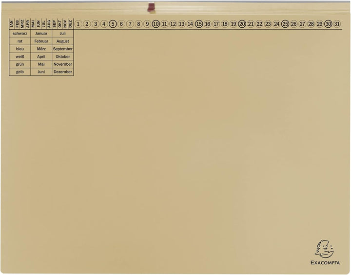 Exacompta 370422B 25er Pack Premium Kanzlei Hängehefter Exaflex Rechtsheftung, zwei Abheft-Vorrichtu