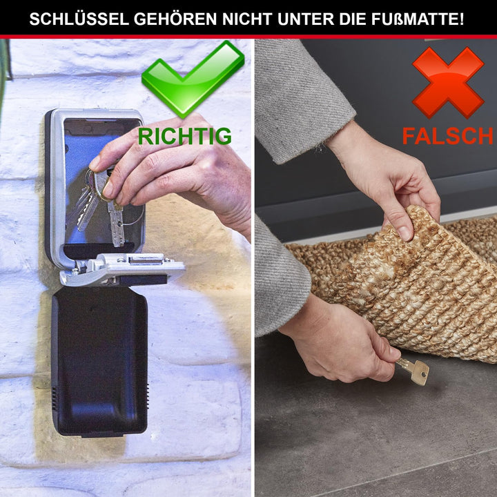 Master Lock Schlüsseltresor mit beleuchteten Zahlenrädern, Wandhalterung, Aussen, 12.6 x 7.2 x 5.2 c