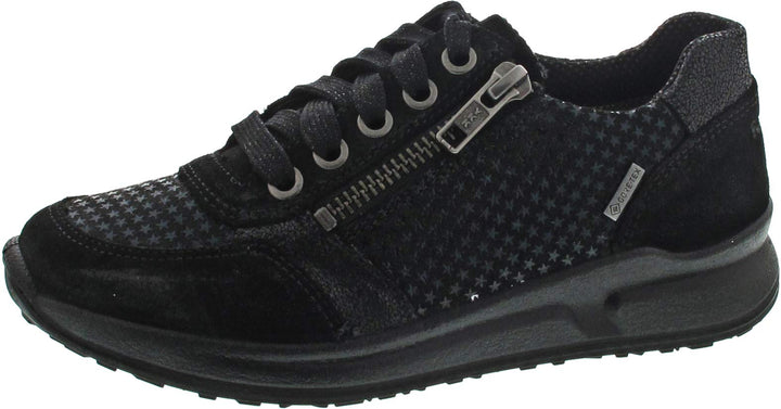 Superfit Mädchen MERIDA Sneaker 31 EU Schwarz Schwarz 0100, 31 EU Schwarz Schwarz 0100