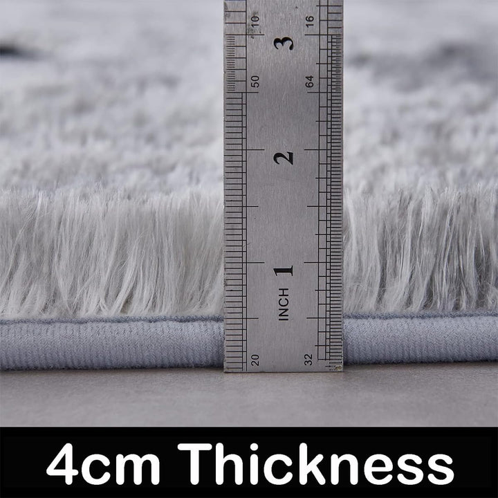 Rund Teppiche Hochflor Rund Teppich Wohnzimmer Langflor Teppiche für Wohnzimmer flauschig Shaggy Sch