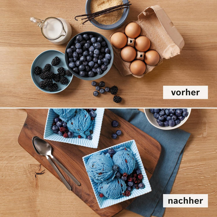 Bosch Eisbereiter, MUZ9EB1, 550ml Eis, selbstgemachtes Eis, Sorbet und Frozen Yoghurt, weiss, passen