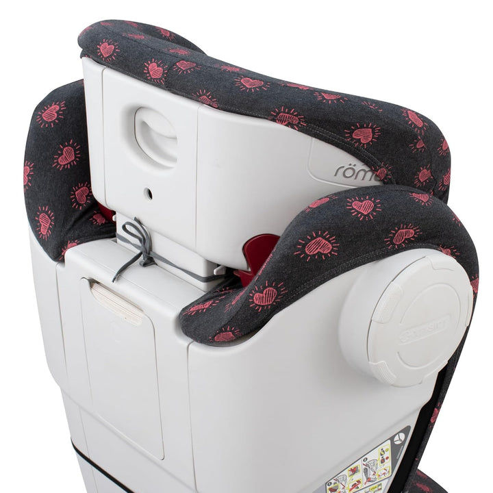 JYOKO Kids Bezug kompatibel mit Römer KIDFIX II XP SICT, kidfix 2 S, Kidfix Z - Line (FLUOR Heart, M