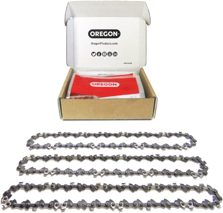 Oregon 3er-Pack Stangensägeketten und 1 Führungsschiene - 3/8" LP, 1.3mm, 40 Antriebsglieder Sägeket