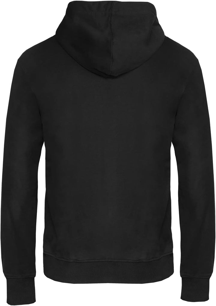 Banqert Herren Hoody | GOTS Zertifiziert | Reine Bio Baumwolle S Black And White, S Black And White