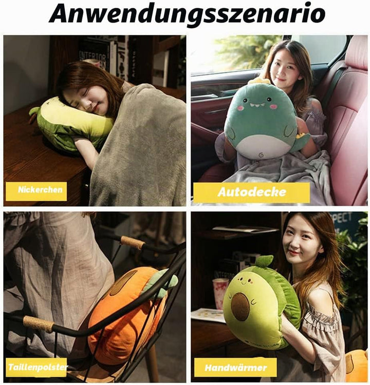 YGMXZL Reisedecke und Kissen mit Bezug,Reisedecke und -Kissen 3 in 1,Nickerchen Kissen Decke Autosof