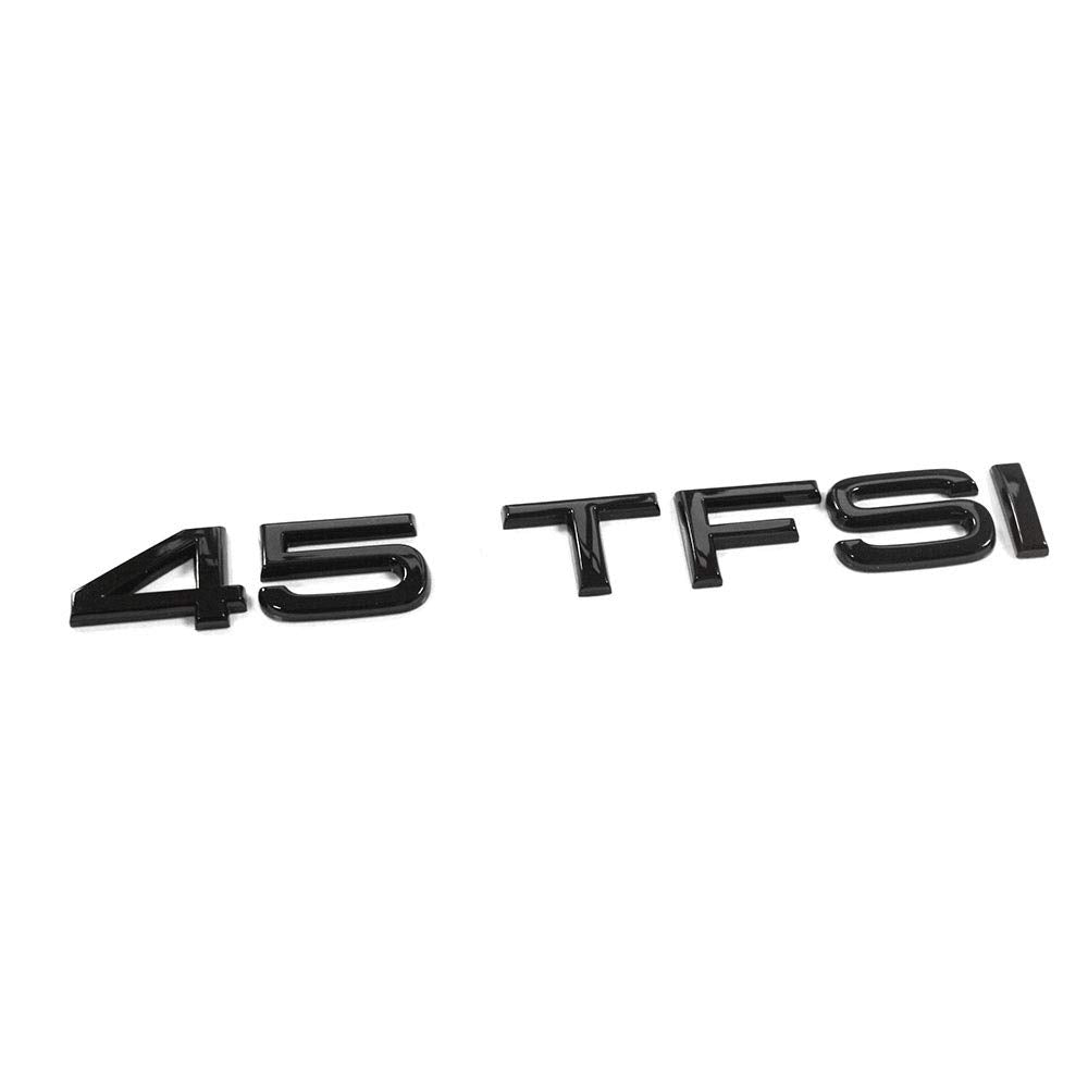 Audi 83A853744DT94 Schriftzug 45 TFSI Exclusive Black Edition Buchstaben Logo Heckklappe Emblem, sch