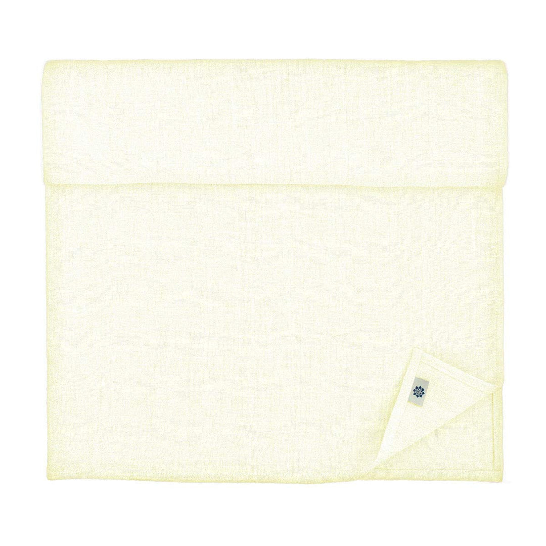 Linen &amp; Cotton Tischläufer Stoff Tischband Tischdeko Hygge 100% Leinen, Ecru Weiss (40 x 130 cm) Kle