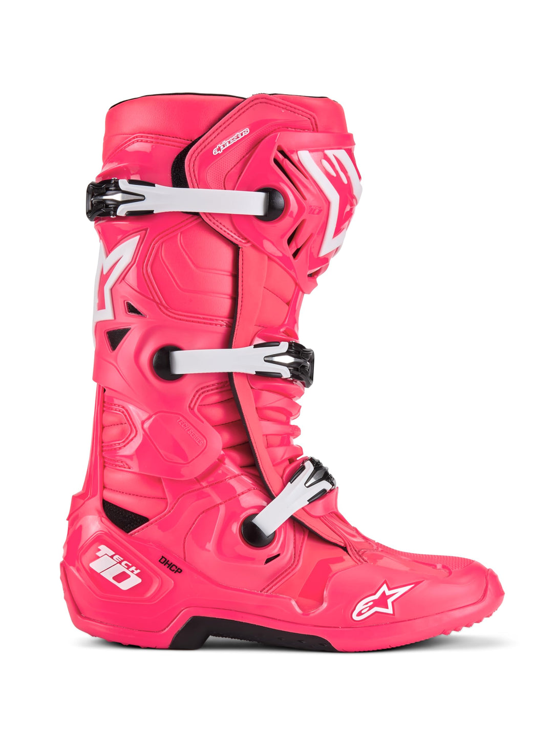 Alpinestars Motocross-Stiefel Tech 10 Pink Gr. 44.5 | Praktische Motorrad-Ausstattung Pink 44.5 EU,