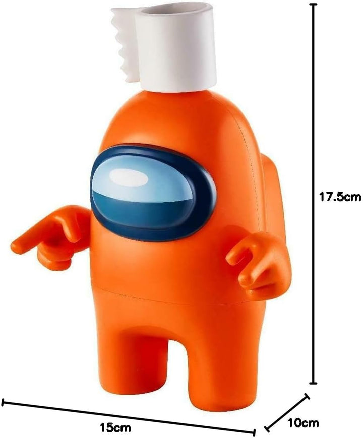 Among Us Sammelfigur Actionfigur Serie 1 mit Zubehör – Orange, Orange
