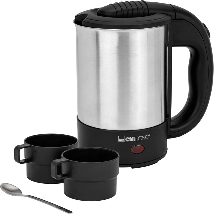 Clatronic® Wasserkocher mit 0,5L Füllmenge | Wasserkocher klein ideal für unterwegs | Reisewasserkoc