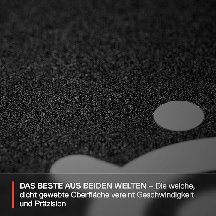 Steelseries QcK L Performance Balance Gaming-Mauspad – Extradichte für sanftes Gleiten – Flache, abg