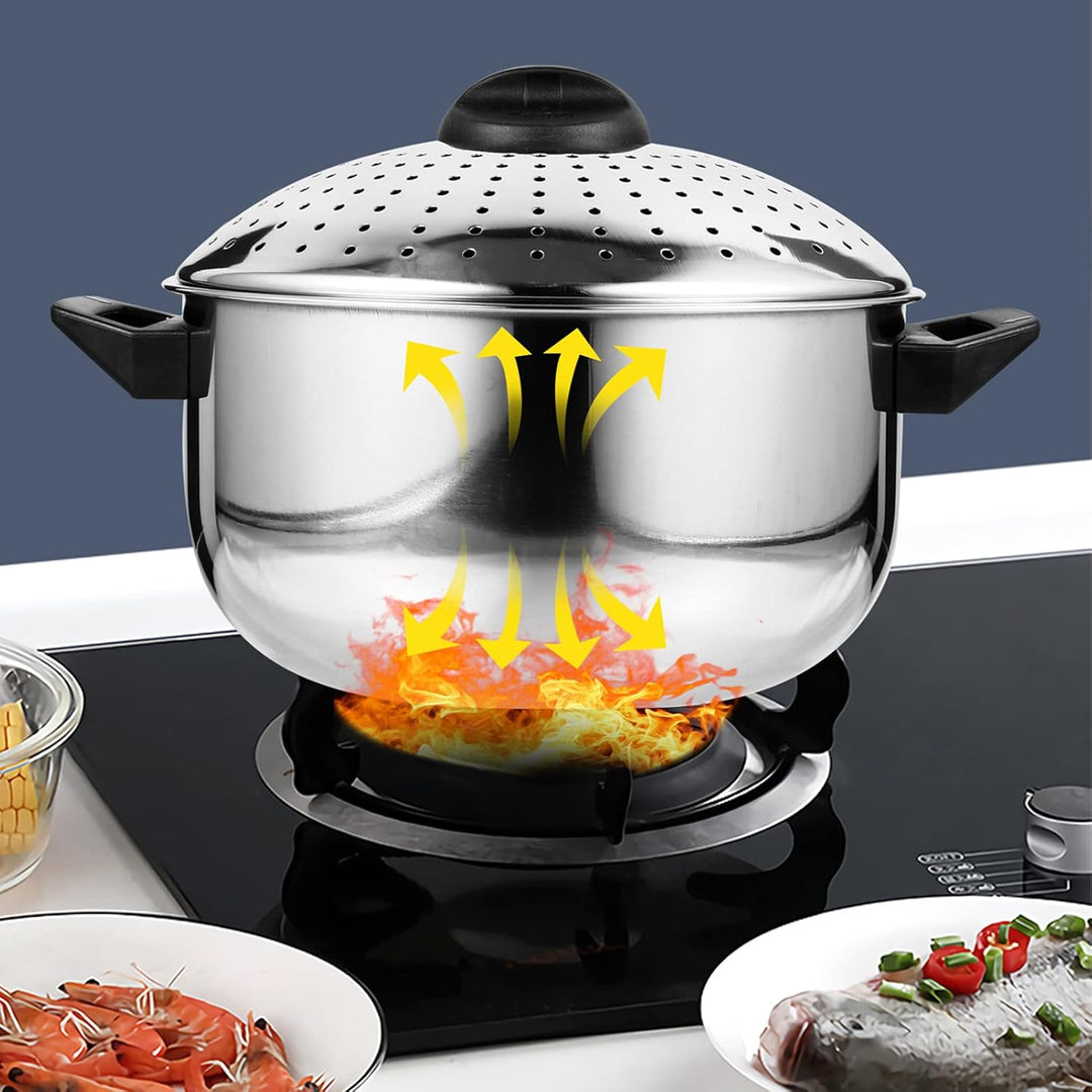 Housoutil Topf Pasta- Kocher Auflaufform Mit Deckel Ramen Pot Perkolator-kaffee Kochgeschirr Aus Sta