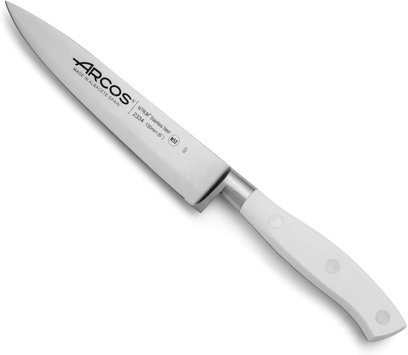 Arcos 233424 Serie Riviera Blanc - Kochmesser - Klinge aus Nitrum geschmiedetem Edelstahl 150 mm - H