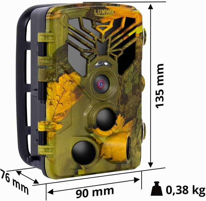 LUNIOX VC24 Wildkamera Fotofalle Digital Full HD bis zu 24MP mit Bewegungsmelder Nachtsicht Schutzar