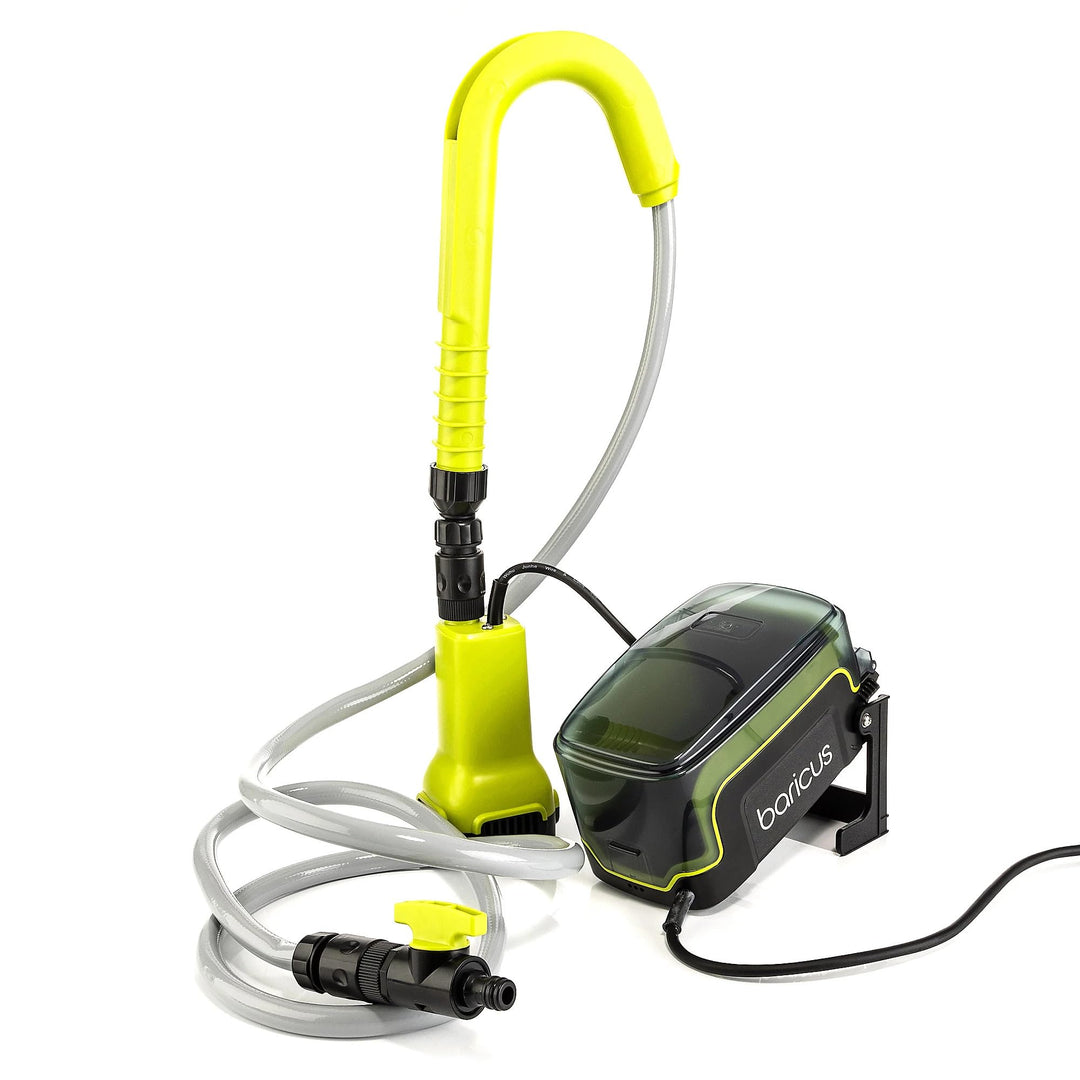 Baricus Akku-Wasserpumpe / Tauchpumpe - 18V Förderhöhe 17,5m Pumpleistung bis zu 1750l/h ideal für B