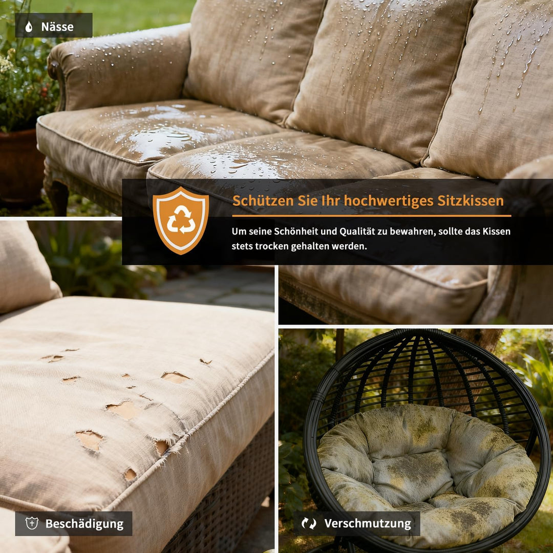 Dokon Aufbewahrungstasche Gartenauflagen Wasserdicht Weihnachtsbaum Aufbewahrung Robustes Oxford-Gew