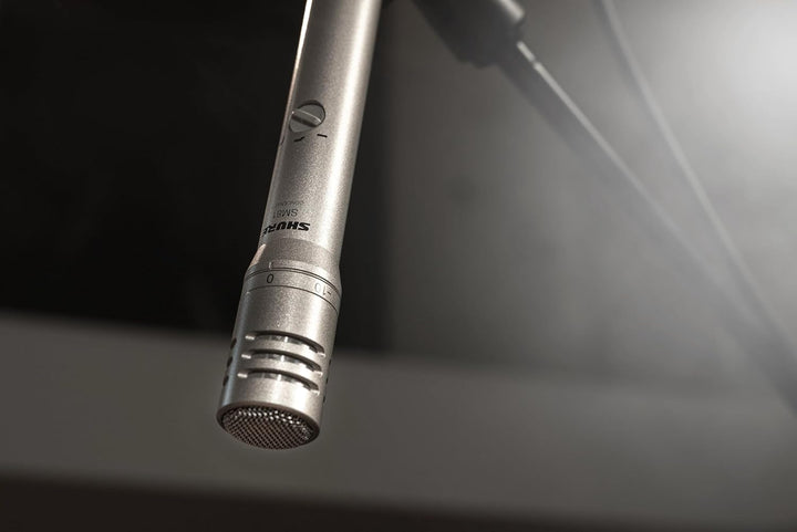 Shure SM81-LC Cardioid-Kondensatorinstrumentmikrofon für Gitarre, Klavier und Becken, umfasst Schwen