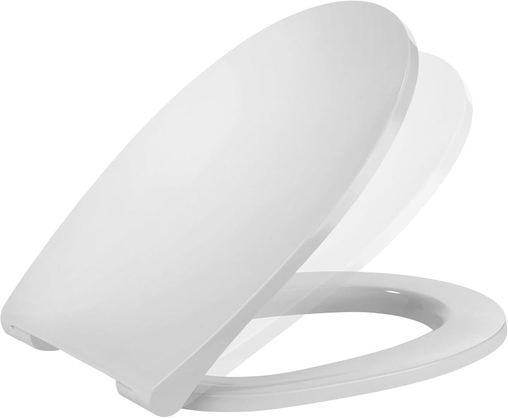 Hochkönig WC-Sitz Weiss – Premium Duroplast mit Softclose & Edelstahl Scharnier – Antibakteriell, ab