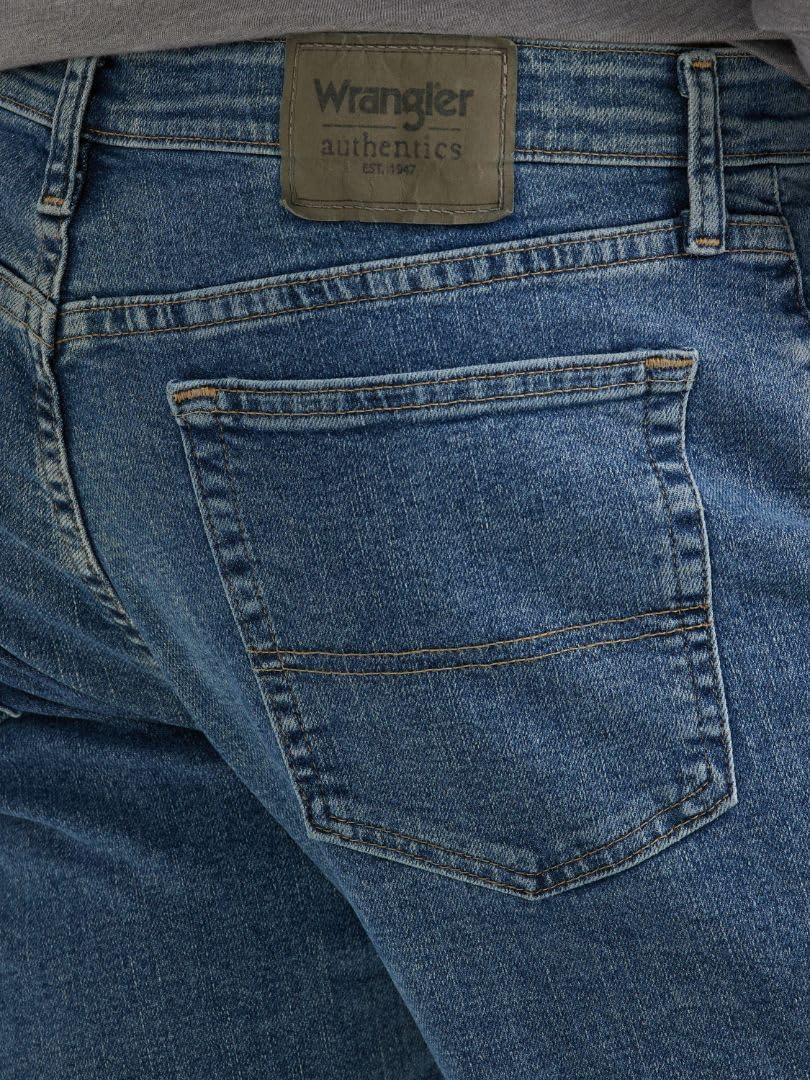Wrangler Authentics Jeanshose, für Herren, reguläre Passform, Bequeme, elastische Taille 29W / 30L L